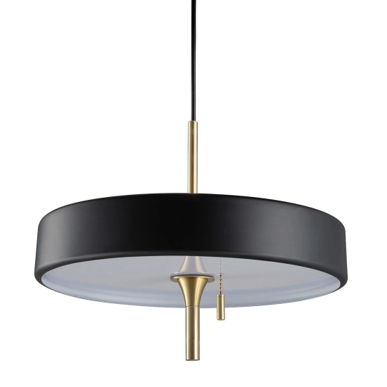 Lampa wisząca ARTDECO czarno - złota 35 cm MP8872 black Step into design