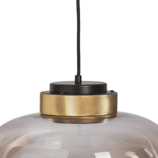 Lampa wisząca BOOM LED bursztynowo złota 35 cm 9969P/B amber Step into design