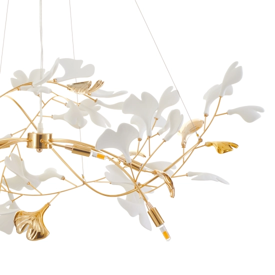 Lampa wisząca BOTANIKA GOLD 100 cm - złota, G9, regulowana, designerska XY080P-L1000 gold Step into design