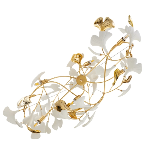 Lampa wisząca BOTANIKA GOLD 100 cm - złota, G9, regulowana, designerska XY080P-L1000 gold Step into design