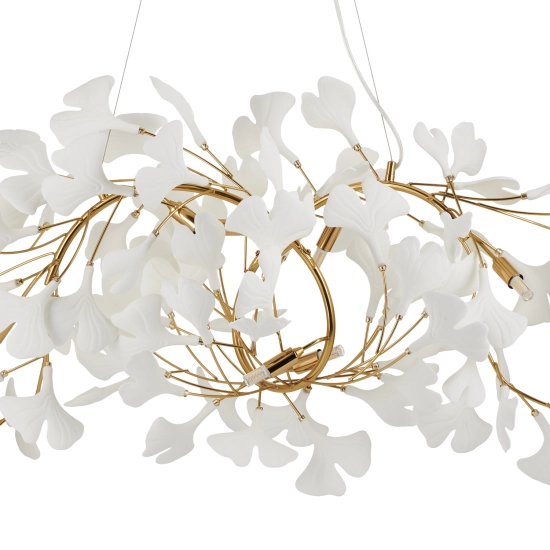 Lampa wisząca BOTANIKA WAVE złoto biała 125 cm XY080P-120 Step into design