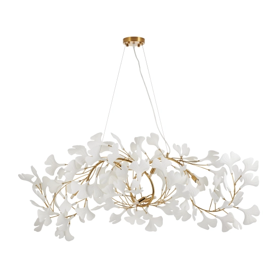 Lampa wisząca BOTANIKA WAVE złoto biała 125 cm XY080P-120 Step into design