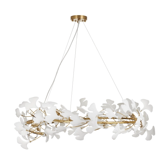 Lampa wisząca BOTANIKA złoto biała 100 cm XY080P-100 Step into design