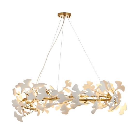 Lampa wisząca BOTANIKA złoto biała 100 cm XY080P-100 Step into design