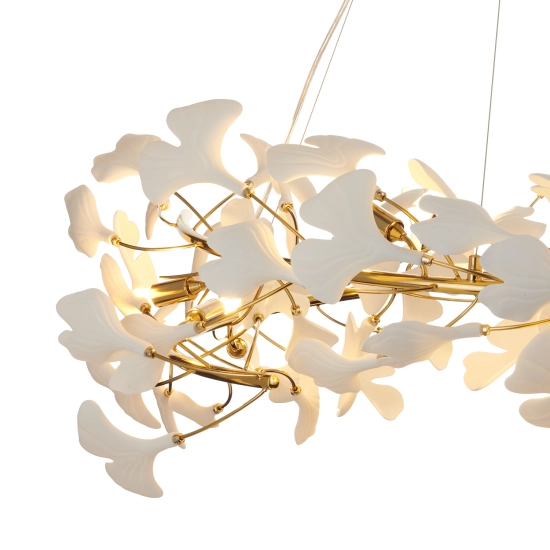 Lampa wisząca BOTANIKA złoto biała 100 cm XY080P-100 Step into design