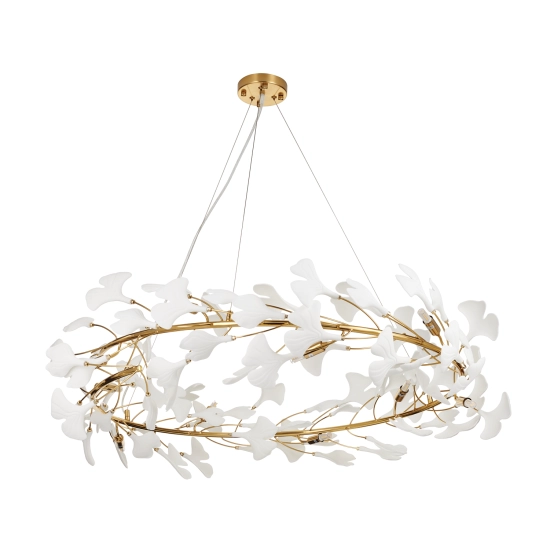 Lampa wisząca BOTANIKA złoto biała 100 cm XY080P-100 Step into design