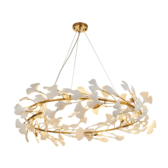 Lampa wisząca BOTANIKA złoto biała 100 cm XY080P-100 Step into design