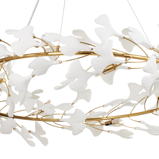Lampa wisząca BOTANIKA złoto biała 100 cm XY080P-100 Step into design