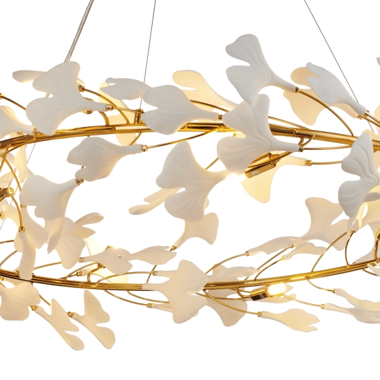 Lampa wisząca BOTANIKA złoto biała 100 cm XY080P-100 Step into design