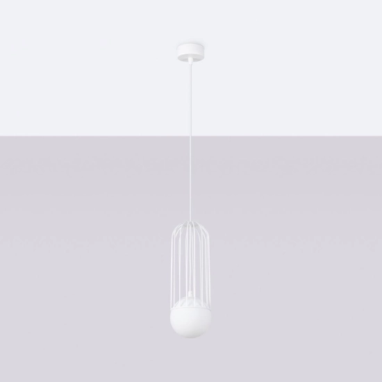 Lampa wisząca BRINA 1 biała SL.1331 SOLLUX LIGHTING