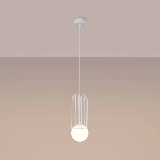 Lampa wisząca BRINA 1 biała SL.1331 SOLLUX LIGHTING