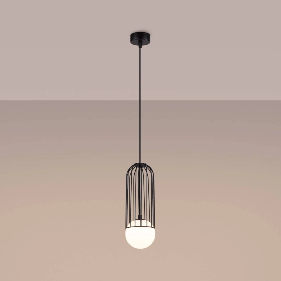 Lampa wisząca BRINA 1 czarna SL.1332 SOLLUX LIGHTING