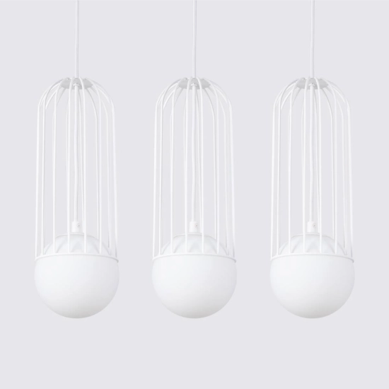 Lampa wisząca BRINA 3L biała SL.1333 SOLLUX LIGHTING