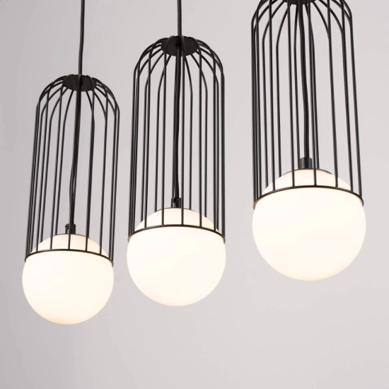 Lampa wisząca BRINA 3L czarna SL.1334 SOLLUX LIGHTING