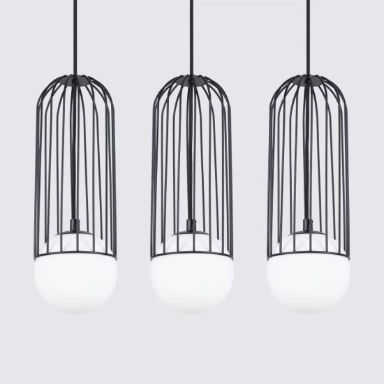 Lampa wisząca BRINA 3L czarna SL.1334 SOLLUX LIGHTING