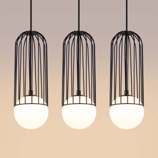 Lampa wisząca BRINA 3L czarna SL.1334 SOLLUX LIGHTING
