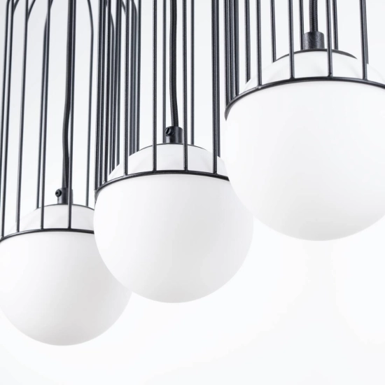 Lampa wisząca BRINA 3L czarna SL.1334 SOLLUX LIGHTING