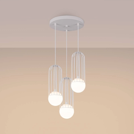 Lampa wisząca BRINA 3P biała SL.1335 SOLLUX LIGHTING