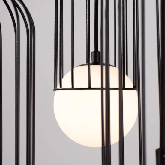 Lampa wisząca BRINA 3P czarna SL.1336 SOLLUX LIGHTING