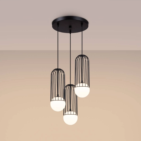 Lampa wisząca BRINA 3P czarna SL.1336 SOLLUX LIGHTING