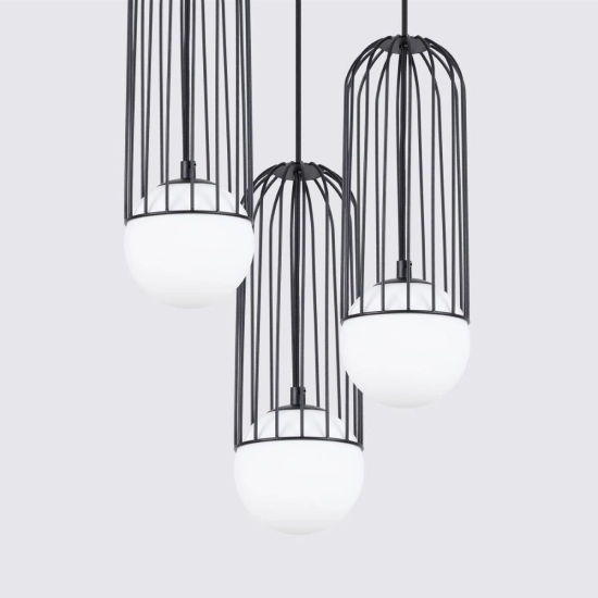 Lampa wisząca BRINA 3P czarna SL.1336 SOLLUX LIGHTING