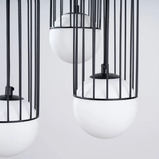 Lampa wisząca BRINA 3P czarna SL.1336 SOLLUX LIGHTING