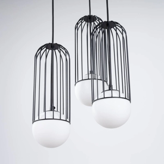 Lampa wisząca BRINA 3P czarna SL.1336 SOLLUX LIGHTING