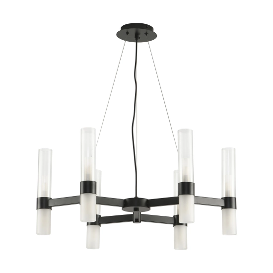 Lampa wisząca CANDELA-6 czarna 70 cm DN1505-6 black Step into design
