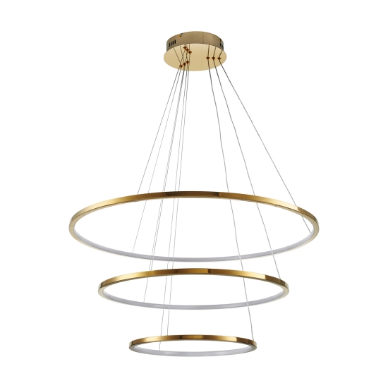 Lampa wisząca CIRCLE SLIM 40+60+80 LED złoty 40 cm + 60 cm + 80 cm ST-10112P-3 Step into Design