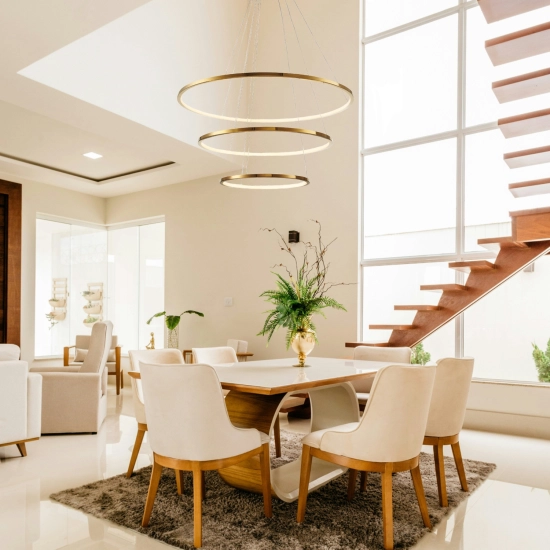 Lampa wisząca CIRCLE SLIM 40+60+80 LED złoty 40 cm + 60 cm + 80 cm ST-10112P-3 Step into Design