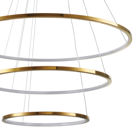 Lampa wisząca CIRCLE SLIM 40+60+80 LED złoty 40 cm + 60 cm + 80 cm ST-10112P-3 Step into Design