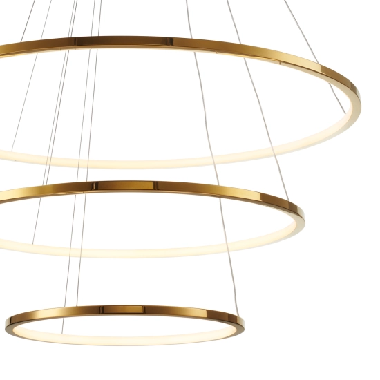 Lampa wisząca CIRCLE SLIM 40+60+80 LED złoty 40 cm + 60 cm + 80 cm ST-10112P-3 Step into Design