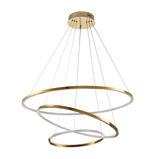 Lampa wisząca CIRCLE SLIM 40+60+80 LED złoty 40 cm + 60 cm + 80 cm ST-10112P-3 Step into Design