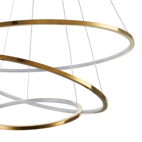 Lampa wisząca CIRCLE SLIM 40+60+80 LED złoty 40 cm + 60 cm + 80 cm ST-10112P-3 Step into Design