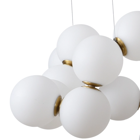 Lampa wisząca CORALLI-100 biało-mosiężna 100 cm DP0254-1000 Step into design