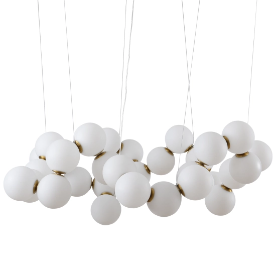 Lampa wisząca CORALLI-100 biało-mosiężna 100 cm DP0254-1000 Step into design