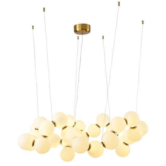 Lampa wisząca CORALLI-100 biało-mosiężna 100 cm DP0254-1000 Step into design