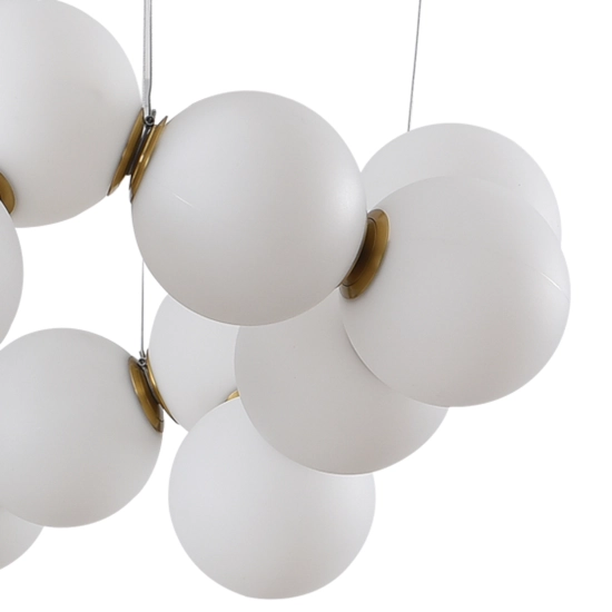 Lampa wisząca CORALLI-80 biało-mosiężna 80 cm DP0254-800 Step into design