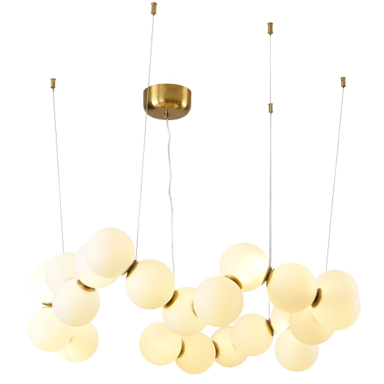 Lampa wisząca CORALLI-80 biało-mosiężna 80 cm DP0254-800 Step into design
