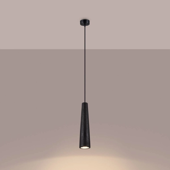 Lampa wisząca ELECTRA czarna beton SL.1355 SOLLUX LIGHTING