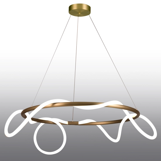 Lampa wisząca FANTASIA ROUND LED czarna 60 cm ST-9282R/D60 black Step into design