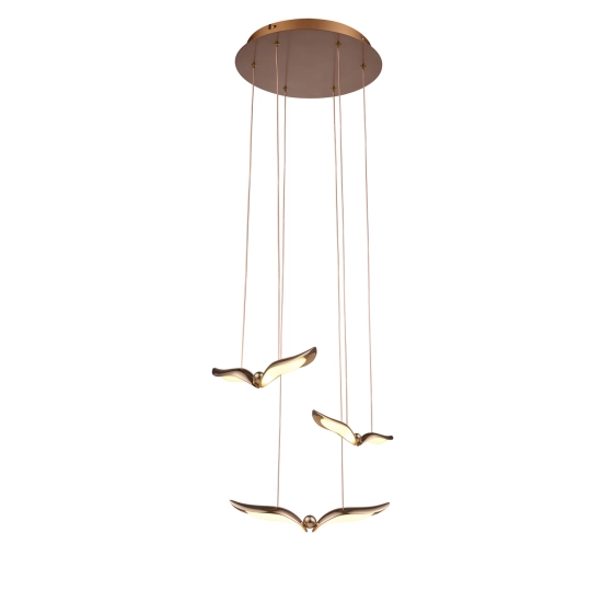 Lampa wisząca GUFO 3 LED różowe złoto 36 cm ST-DL8506 Step into design