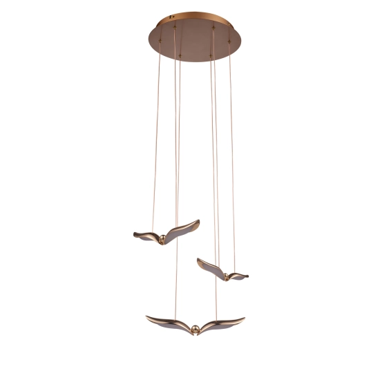 Lampa wisząca GUFO 3 LED różowe złoto 36 cm ST-DL8506 Step into design