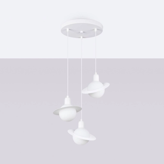 Lampa wisząca HYPERION 3P biały SL.1357 SOLLUX LIGHTING