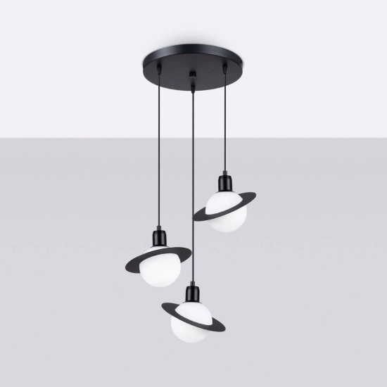 Lampa wisząca HYPERION 3P czarny SL.1359 SOLLUX LIGHTING