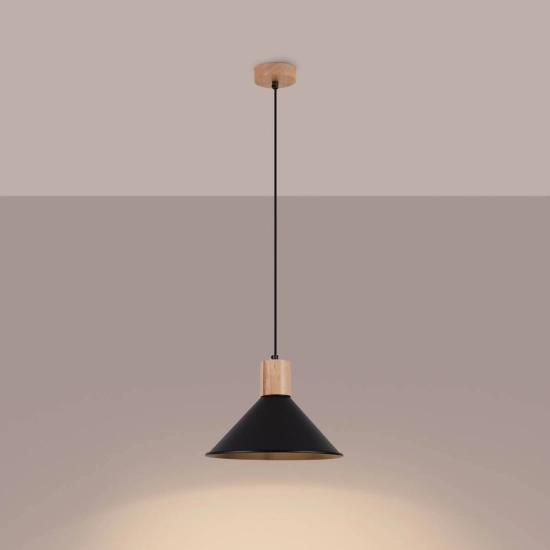 Lampa wisząca JAGA czarna SL.1320 SOLLUX LIGHTING