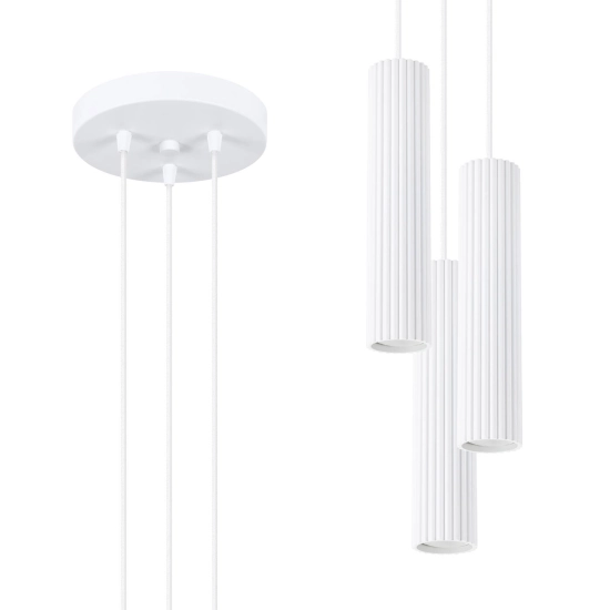Lampa wisząca KARBON 3P biały SL.1538 SOLLUX LIGHTING