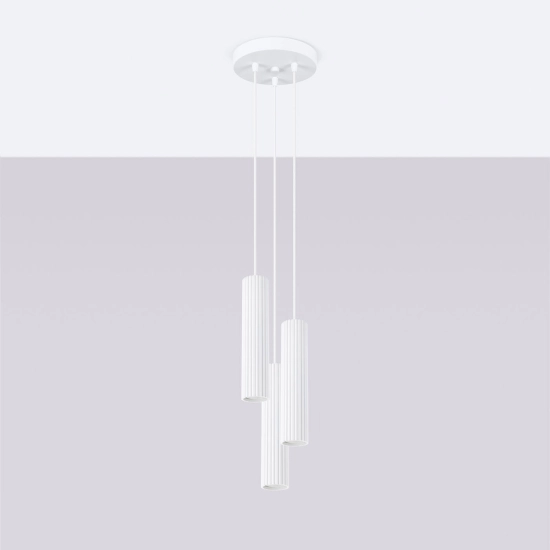 Lampa wisząca KARBON 3P biały SL.1538 SOLLUX LIGHTING