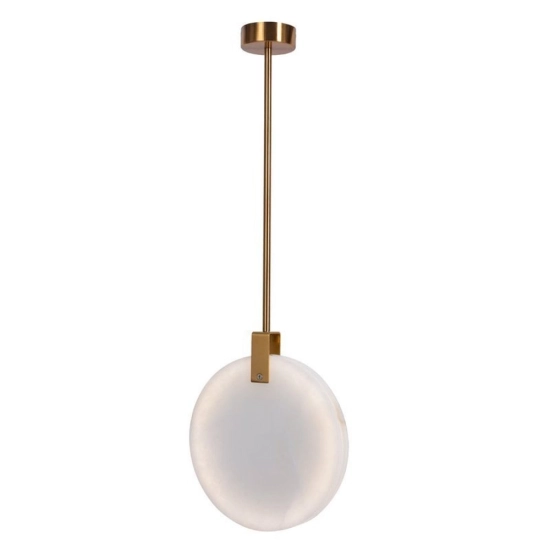 Lampa wisząca MARBLE LED marmurowo złota 24 cm ST-8950-24 Step into design