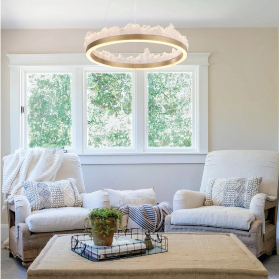 Lampa wisząca MONTANA LED złota 60 cm ST-6490P/1 Step into design